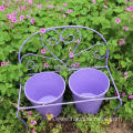 made Iron outdoor square planter flower pots